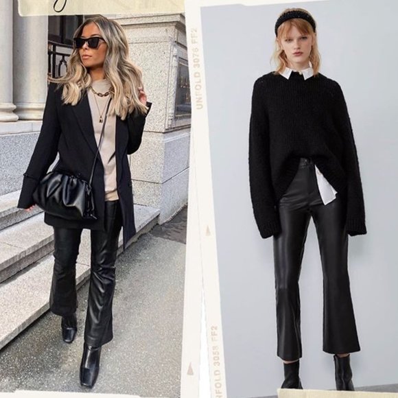 LAST ONE !ZARA Bloggers FAV. Faux Leather Leggings - Picture 9 of 9